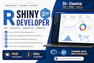 develop interactive r shiny app and do r programming