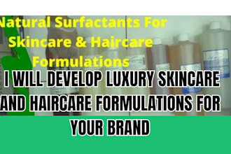 develop luxury skincare and haircare formulations for your brand