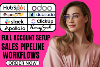 automate hubspot  monday clickup odoo honeybook dubsado slack apollo espo crm