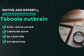 create, manage and run your taboola outbrain native ads