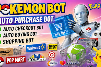 create pokemon bot auto purchase bot auto buying bot shopping checkout bot