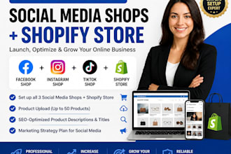 create profitable social media shops and shopify marketing strategy