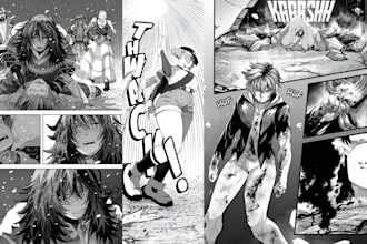 draw manga comic book illustration anime manga artist webtoon cover manwha comic