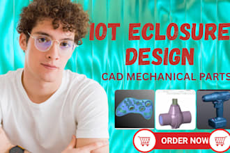 design iot wearable device enclosure, mechanical parts and cad injection molding