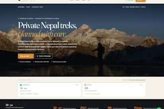 design and develop modern travel and tour booking websites