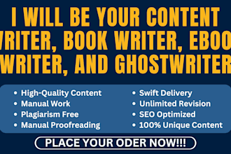 be your ebook writer, KDP book writer, book editor, romance, tourist