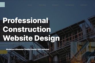 design a professional construction company website