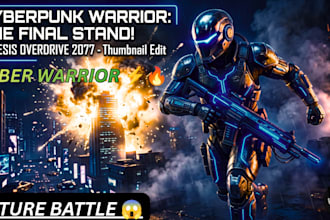 design professional gaming youtube thumbnails