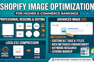 do professional image resizing and advanced image SEO for shopify stores