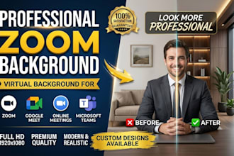 professional zoom, google meet, microsoft teams   background