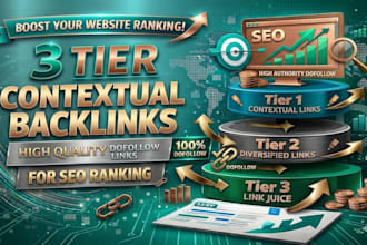 build contextual dofollow tier 2 or tier 3 backlinks for SEO ranking