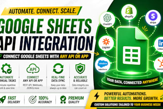 connect google sheets to apis, apps, crms and automation tools