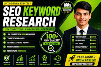 do advanced keyword research, competitor analysis and SEO website audit