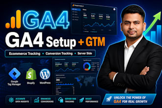 setup ga4 with GTM and ecommerce tracking