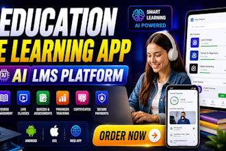 develop education edtech and elearning apps build an ai elearning app and lms
