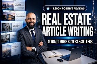 write real estate articles, blog posts, and website content
