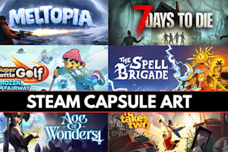 do steam capsule steam capsule cover art steam game key art 2d game cover art