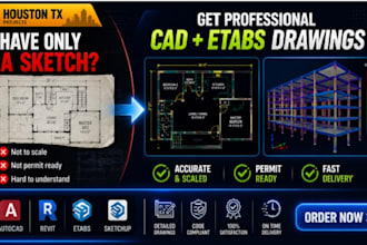 design floor plans  house plans, and etabs structural drawings in houston texas
