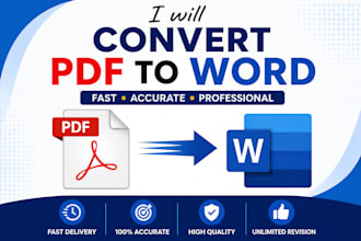 manually convert PDF to editable word accurately