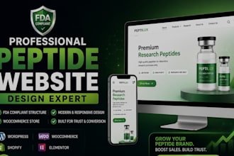 build fda complaint peptide website research peptide woocommerce peptide website