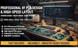 do rf pcb design, high speed pcb layout, antenna and circuit design