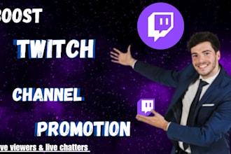 do promotion for your twitch channel to  boost your stream