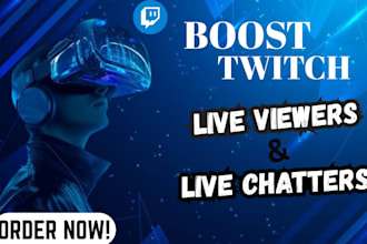 boost twitch live viewers, twitch viewers, and twitch channel promotion