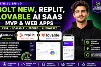 build bolt new replit lovable ai saas mvp web app developer