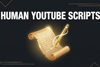 write human youtube scripts for faceless automation channels
