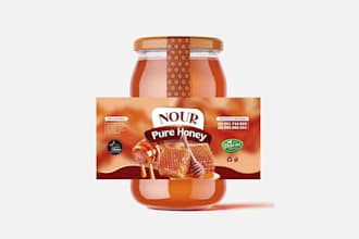 design a premium supplement product label packaging