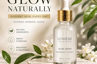 high end product ads for skincare and beauty brands