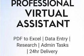 convert PDF invoices to excel spreadsheet in 24 hours