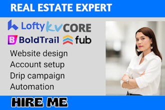setup lofty crm website smart plan boldtrail follow up boss kvcore wise agent