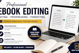 professional ebook editing, proofreading and formatting services