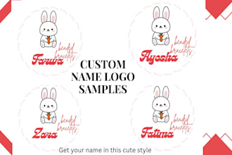 design a professional minimalist custom name logo