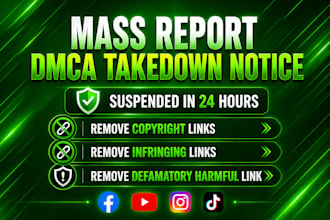 takedown harassing remove dismantle mass reports bann