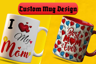 create professional custom mug designs fast within 24 hours