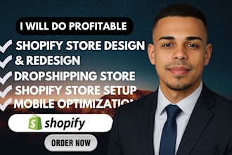 build shopify store design shopify website redesign shopify dropshippping design