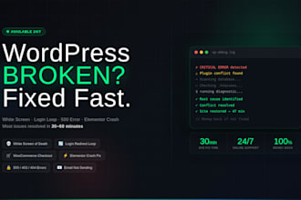 fix wordpress white screen login loop elementor crash and critical errors