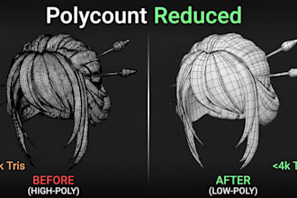 optimize and reduce the polycount of your 3d models