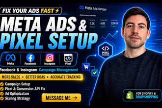 setup manage your meta facebook and instagram ads campaign fix meta pixel setup