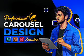 design stop scrolling instagram carousel ad image and post
