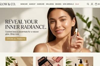 build fashion, beauty, cosmetic, spa website design