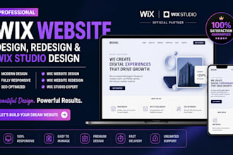 wix website designe, wix redesign wix expert wix studio
