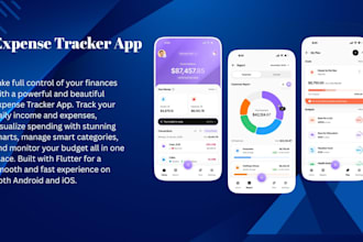 build expense tracker app for android and IOS