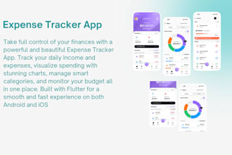 build expense tracker app for android and IOS