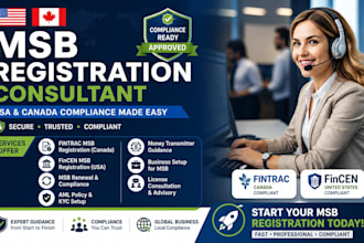 be your msb registration consultant for USA and canada