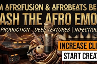 produce a professional afrofusion afrobeats or afro rnb beat