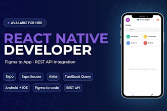 develop high performance expo react native apps from figma