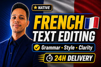 professionally proofread and edit your french documents
